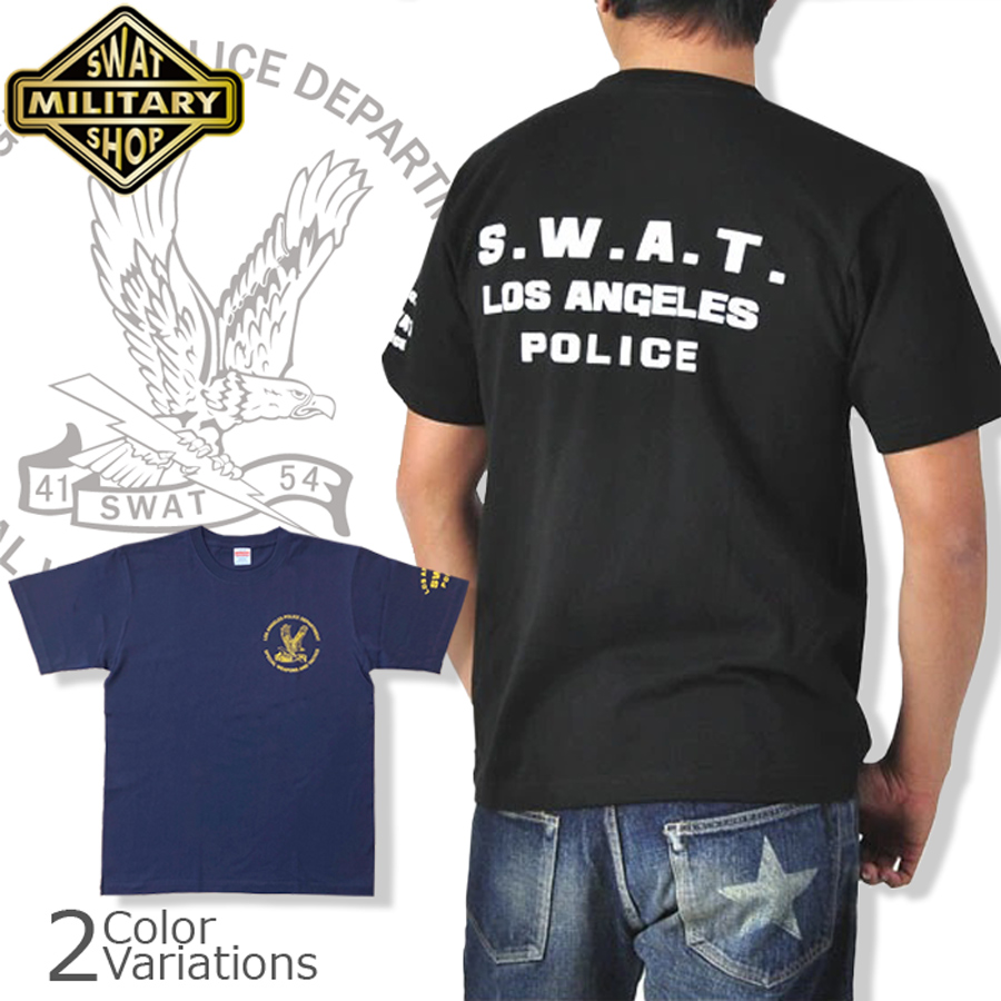 LAPD SWAT Tシャツ ブラック XLサイズ S.W.A.T. サバゲー