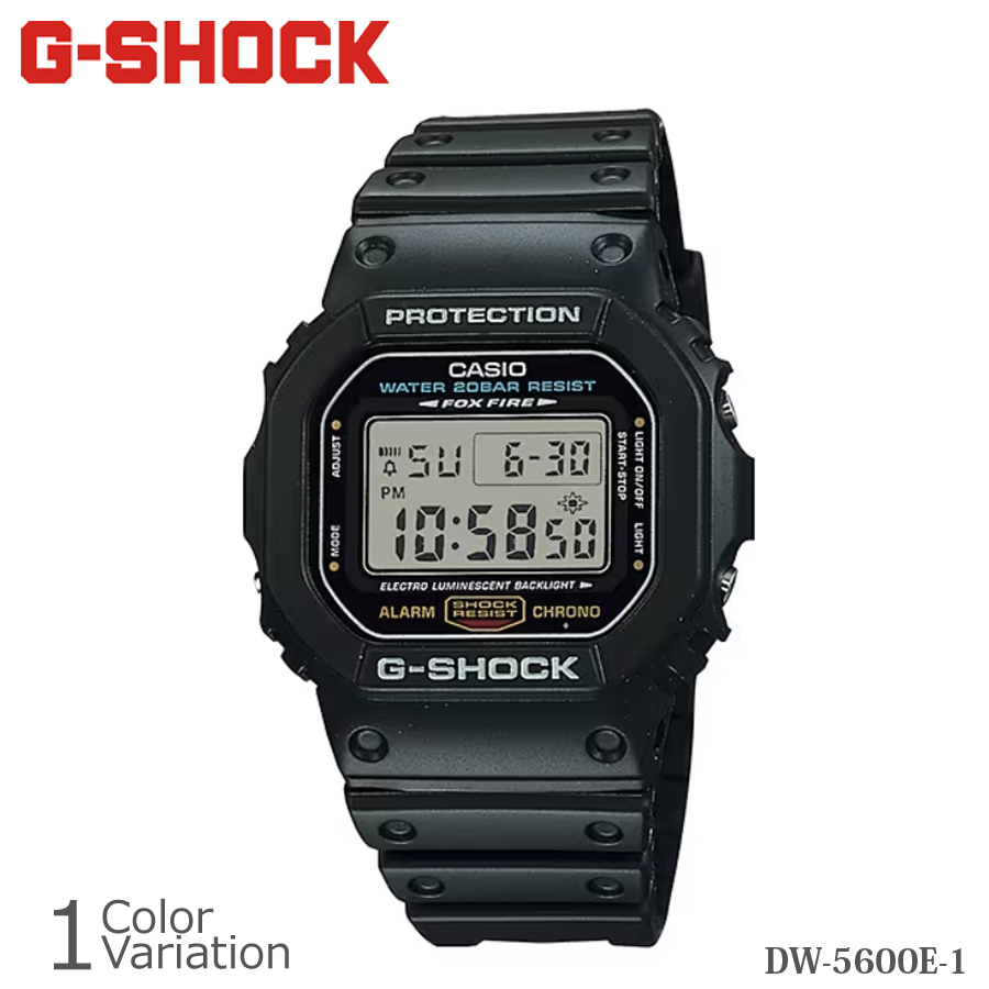 CASIO（カシオ） G-SHOCK DW-5600E-1 【正規1年保証】 -ミリタリーショップ専門店 SWAT