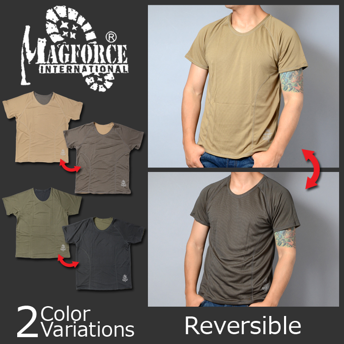 MAGFORCE（マグフォース） Reversible T-shirt リバーシブル Tシャツ 【メール便】 C-0111-ミリタリーショップ専門店  SWAT