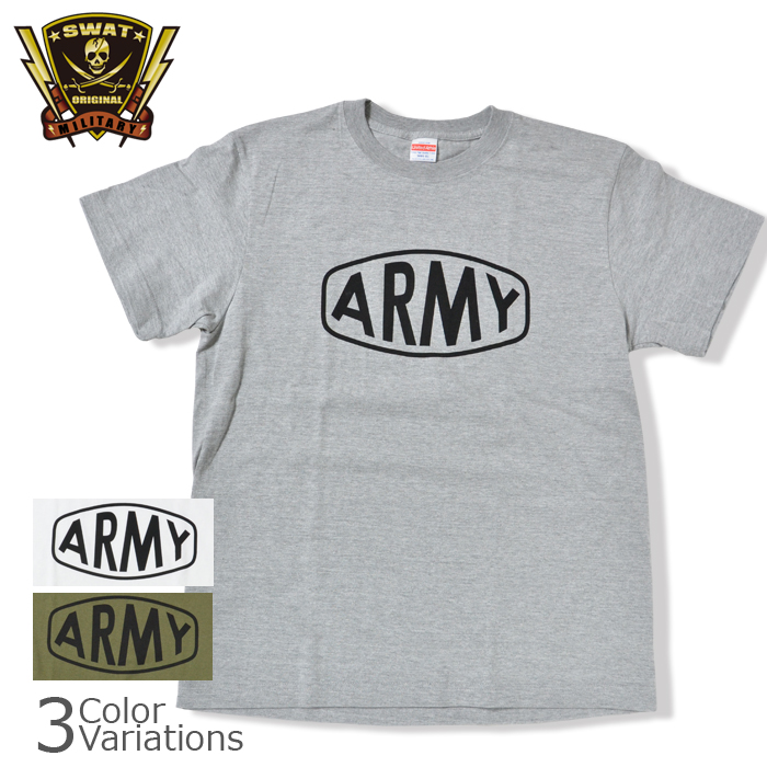 ミリタリーショップ専門店 Swat Swat Original スワットオリジナル Army Big Fish Eye Logo Tee アーミー ビッグ フィッシュアイ ロゴ Swat Original スワットオリジナル Tシャツ